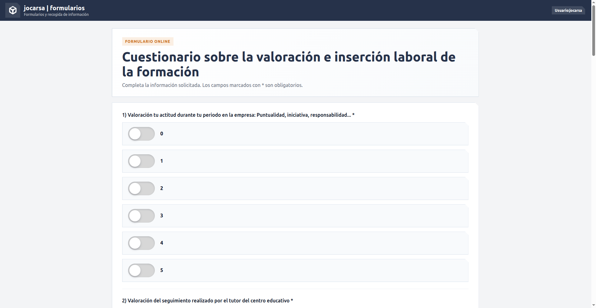 Captura 2 de jocarsa | formularios