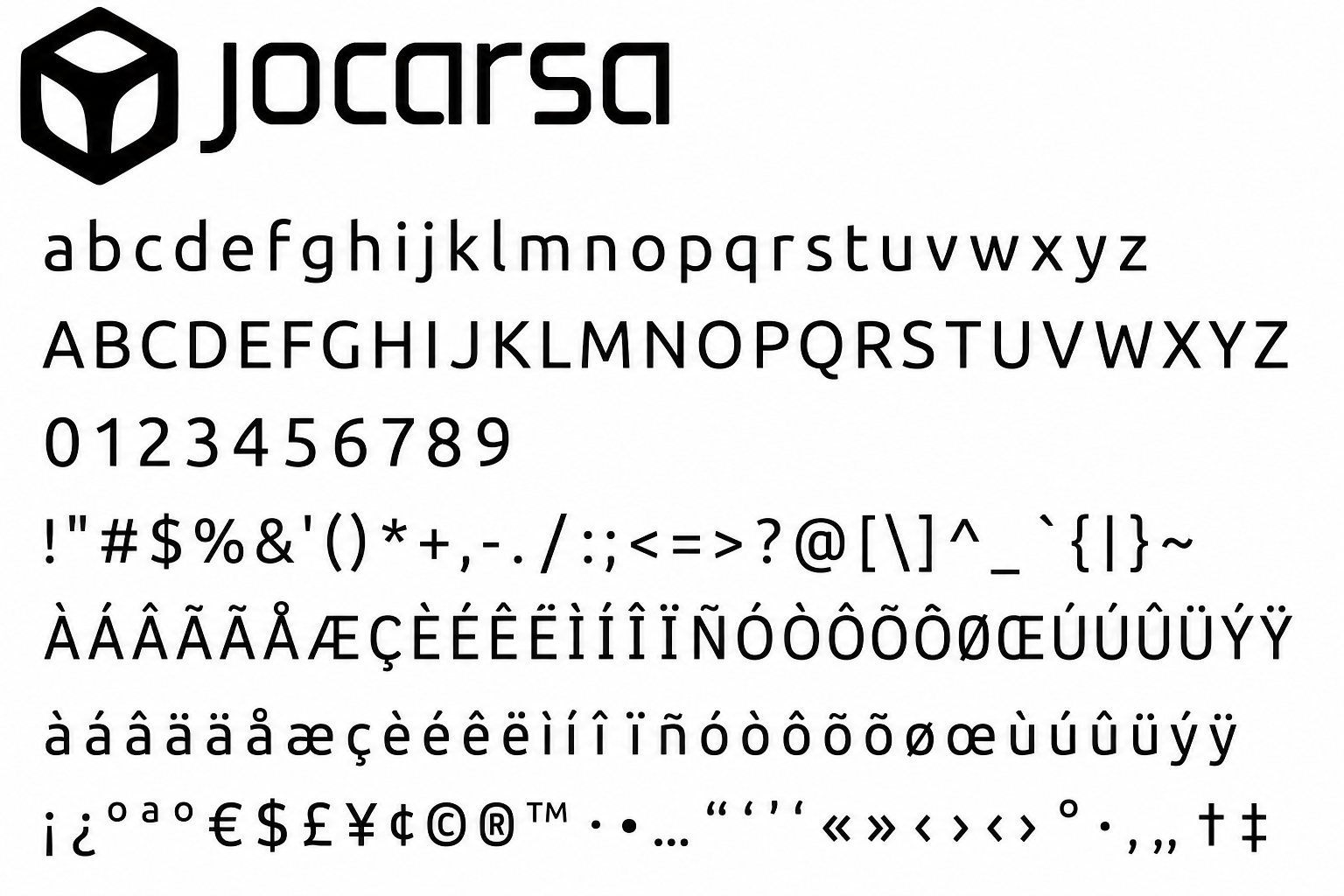 Muestra de la tipografía Ubuntu